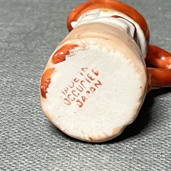 Vintage Miniature 2” Toby Jug Pitchers Colonial Woman Set 2" Tall-Occupied Japan - Picture 9 of 10